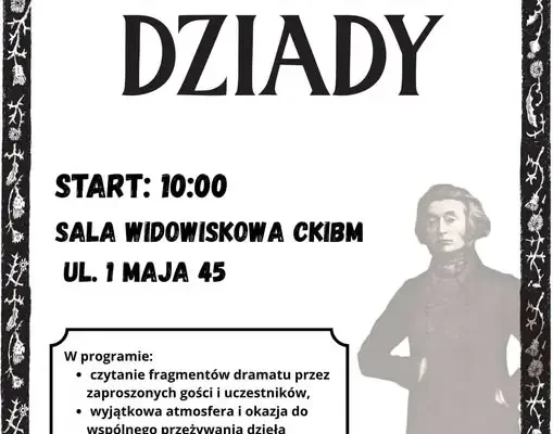 Narodowe Czytanie w Ornecie – wspólne czytanie „Dziadów” już 16 września