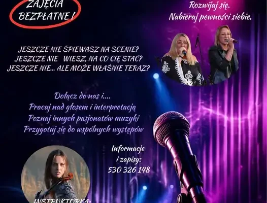 Pracownia Wokalna „Jeszcze Nie” w Pilniku zaprasza na bezpłatne zajęcia
