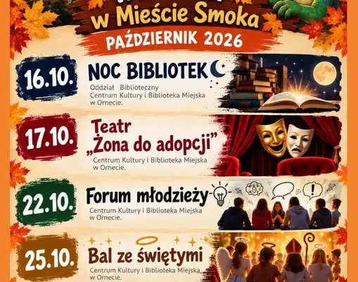 Październik pełen kultury w Ornecie – sprawdź kalendarium wydarzeń