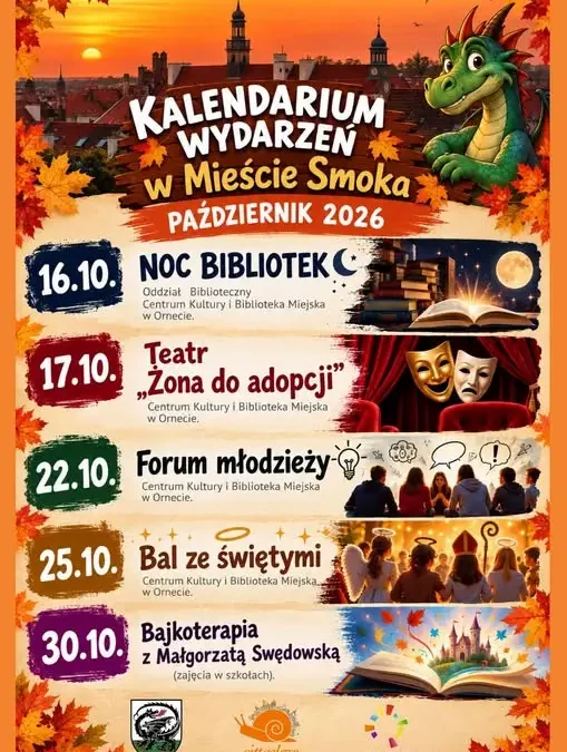 Październik pełen kultury w Ornecie – sprawdź kalendarium wydarzeń