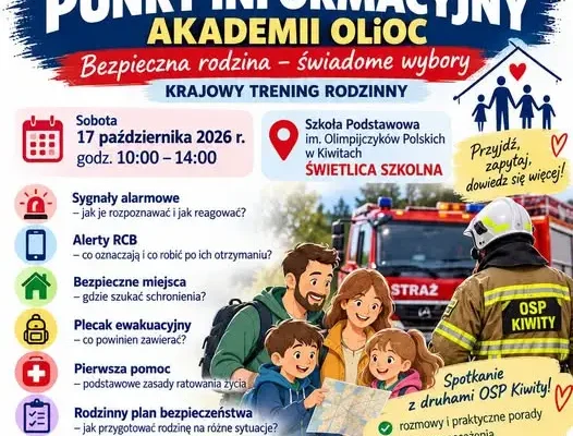 Kiwity: rodzinny trening bezpieczeństwa w szkole podstawowej – już jutro