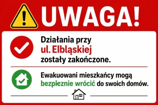 Orneta: pocisk artyleryjski przy ul. Elbląskiej – służby zakończyły akcję
