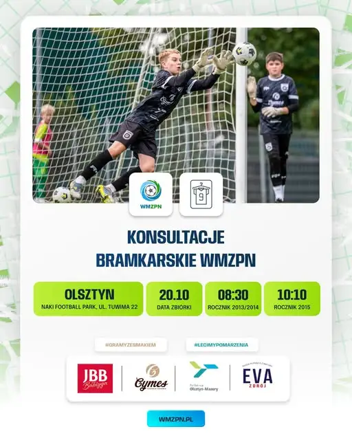 Konsultacje szkoleniowe bramkarzy Kadr WMZPN w Olsztynie – 20 października