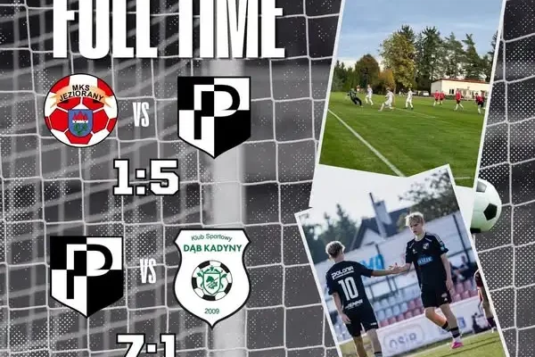 Polonia II Lidzbark Warmiński rozgromiła MKS Jeziorany 5:1, juniorzy w barażach wygrali 7:1