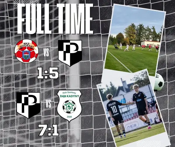Polonia II Lidzbark Warmiński rozgromiła MKS Jeziorany 5:1, juniorzy w barażach wygrali 7:1