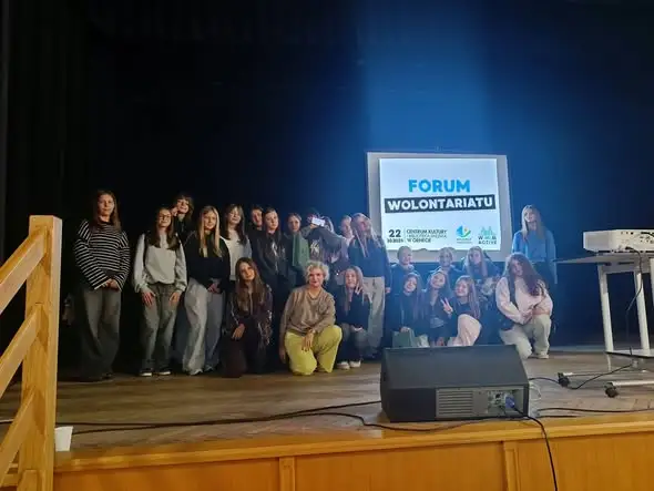 Forum Wolontariatu w Ornecie: młodzież z SK PCK i samorządu uczniowskiego zdobywała doświadczenie