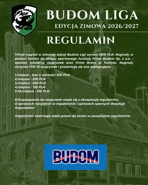 Budom Liga Tenisa Stołowego w Ornecie – zimowe rozgrywki z pulą nagród 1500 zł